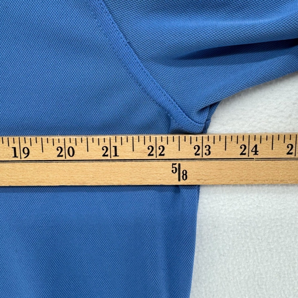 Ariat Golf Shirt Mens Large Blue AriatTek Heat Series Performance Short Sleeve - Picture 8 of 10